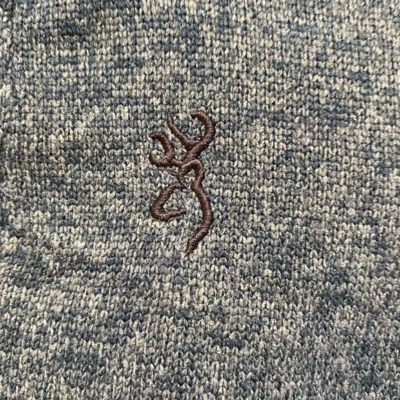 BROWNING Gilson Casual Boy's 3-Button Henley Blue Sweater with Pockets, Size XS - Picture 7 of 8